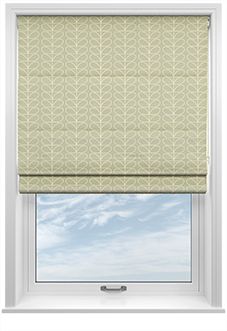 Orla Kiely Linear Stem, Pebble - Twist&Fit Roman Blind